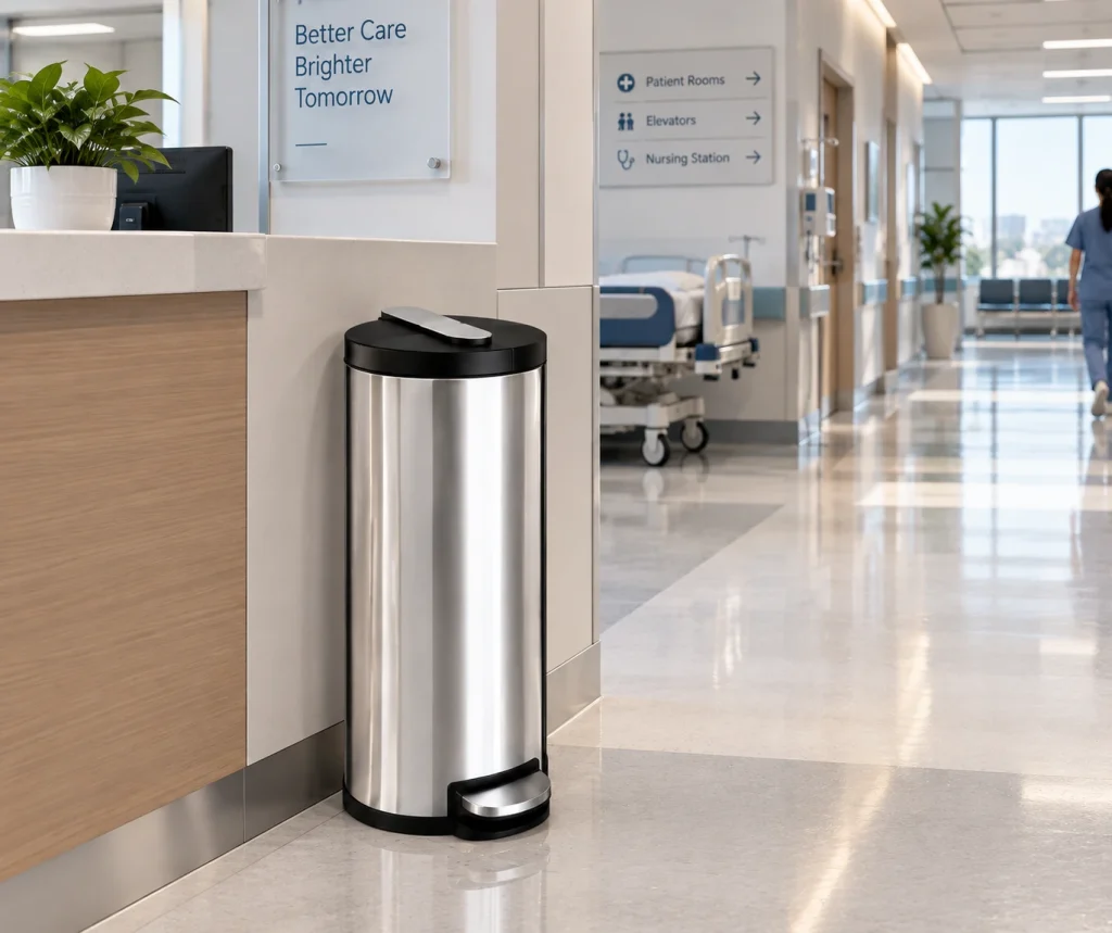 AKA Hilux Pedal Bin 30L in a modern hospital