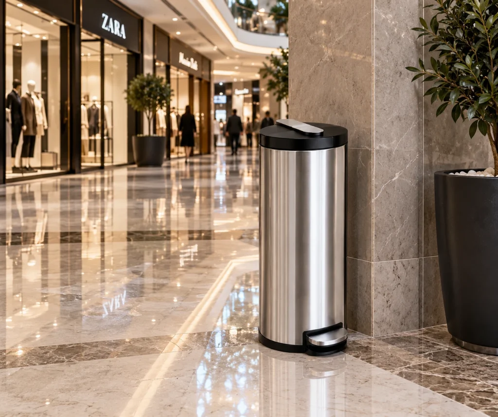 AKA Hilux Pedal Bin 30L in a luxury shopping mall