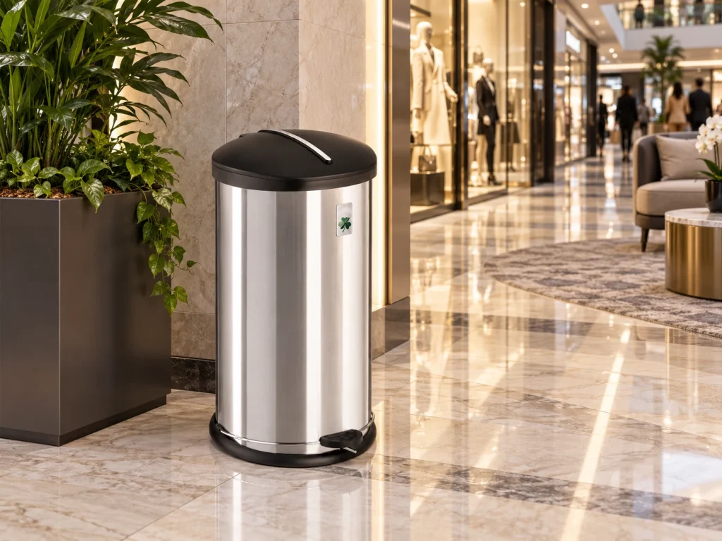 AKA Sabalan Pedal Bin 30L in a luxury shopping mall
